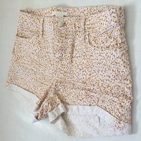 H&M Mid Rise cotton twill stretch Printed Short - Picture 11 of 14